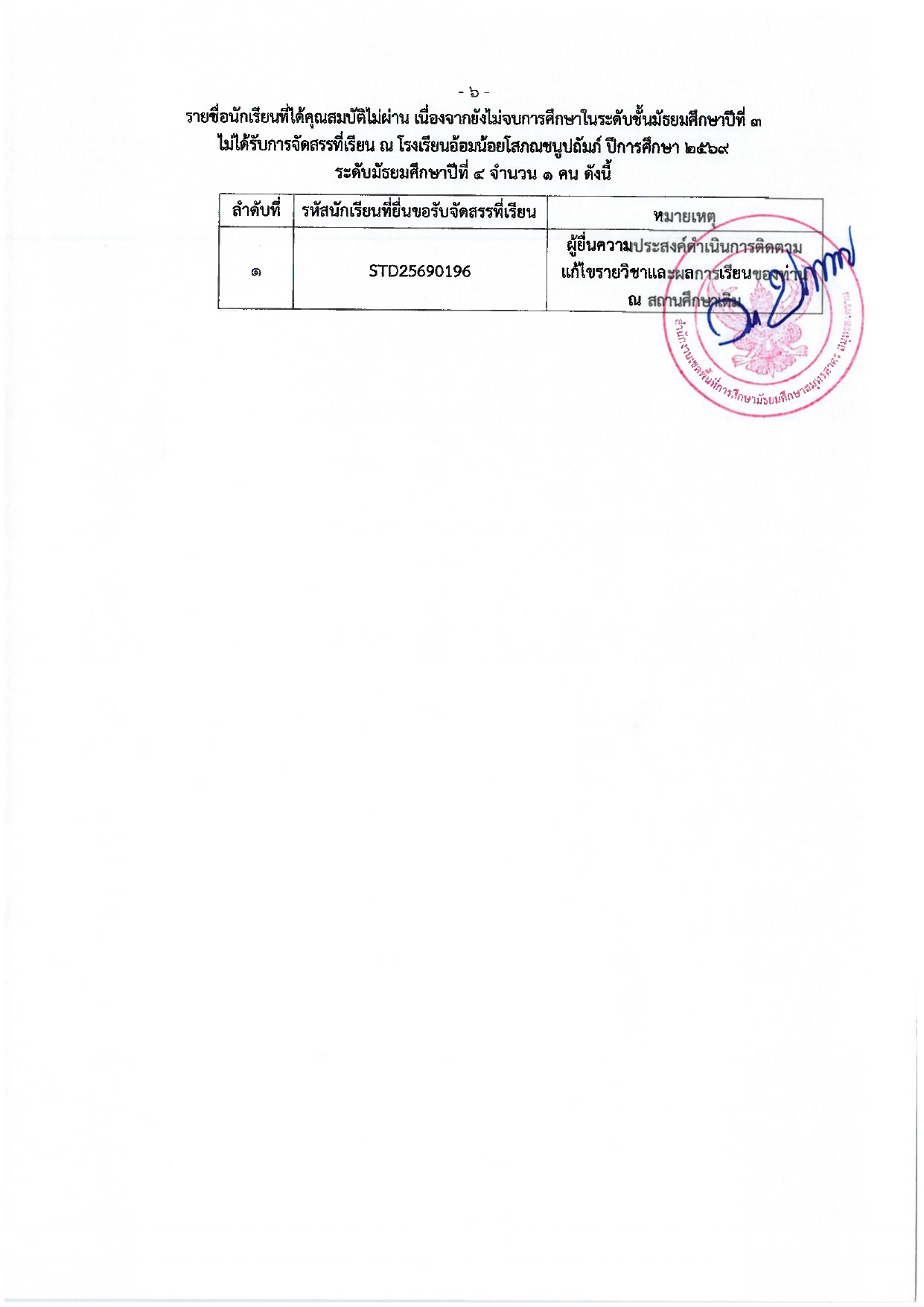 ลงนามประกาศจัดสรรที่เรียน ปี69 page 0007