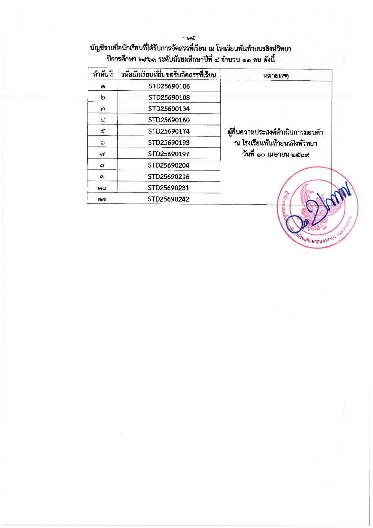 ลงนามประกาศจัดสรรที่เรียน ปี69 page 0016